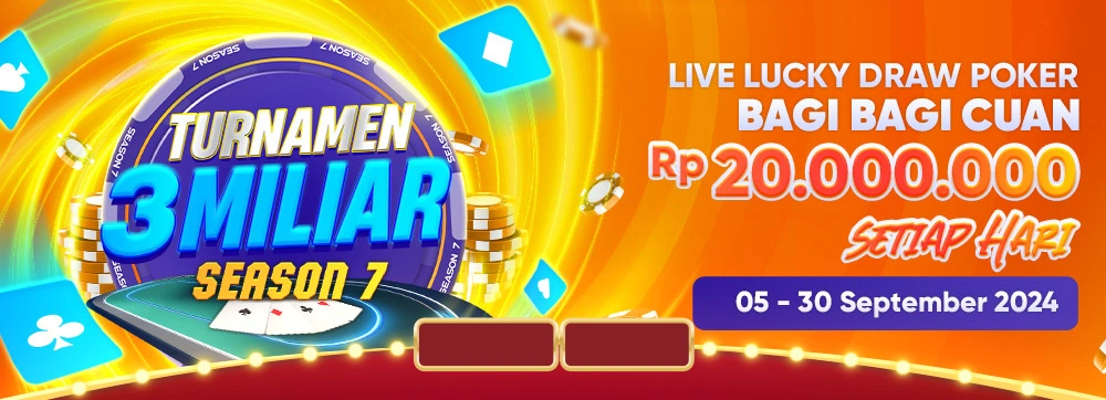 LIVE LUCKY DRAW POKER SESI 7